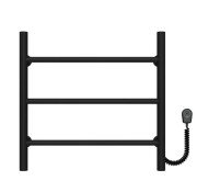 Электрический полотенцесушитель Deffi Орион П3 500х500 правое подключение черный C.OR.50.50.3.E.B.R.5