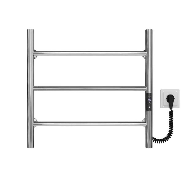 Електрична сушарка для рушників Deffi Оріон П3 500х500 праве підключення JD03 хром C.OR.50.50.3.E.C.R.1