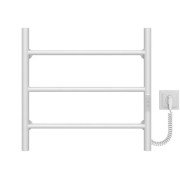 Электрический полотенцесушитель Deffi Орион П3 500х500 левое подключение WD03 белый C.OR.50.50.3.E.W.R.3