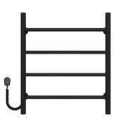 Електрична сушарка для рушників Deffi Оріон П4 500х600 ліве підключення чорний C.OR.60.50.4.E.B.L.5