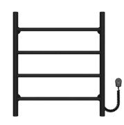 Електрична сушарка для рушників Deffi Оріон П4 500х600 правильне підключення чорний C.OR.60.50.4.E.B.R.5