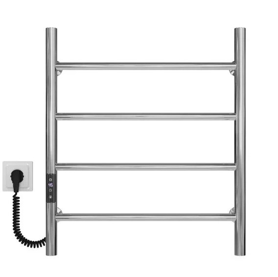 Електрична сушарка для рушників Deffi Оріон П4 500х600 ліве підключення JD03 хром C.OR.60.50.4.E.C.L.1