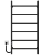 Электрический полотенцесушитель Deffi Орион П6 500х1000 левое подключение JD03 черный C.OR.100.50.6.E.B.L.1