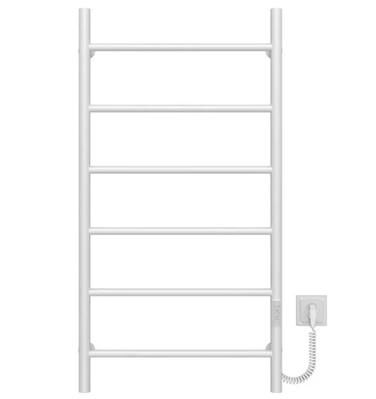 Электрический полотенцесушитель Deffi Орион П6 500х1000 правое подключение WD03 белый C.OR.100.50.6.E.W.R.3
