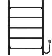 Электрический полотенцесушитель Deffi Орион П5 500х800 правое подключение черный C.OR.80.50.5.E.B.R.5