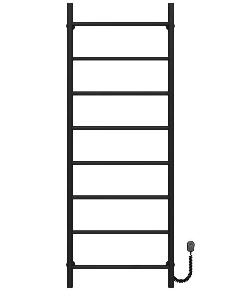 Электрический полотенцесушитель Deffi Орион П8 500х1400 правое подключение черный C.OR.140.50.8.E.B.R.5