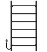 Электрический полотенцесушитель Deffi Орион П6 500х1000 левое подключение черный C.OR.100.50.6.E.B.L.5