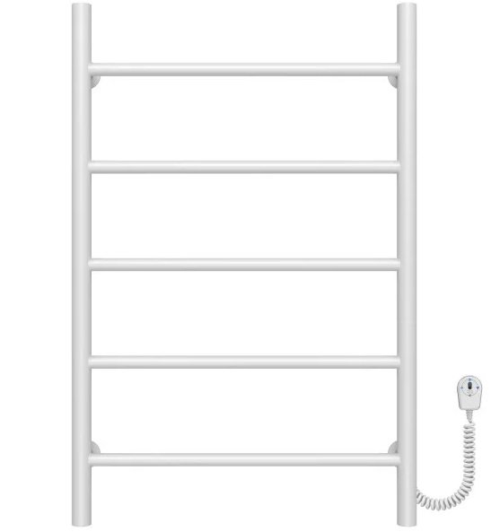 Электрический полотенцесушитель Deffi Орион П5 500х800 правое подключение белый C.OR.80.50.5.E.W.R.5