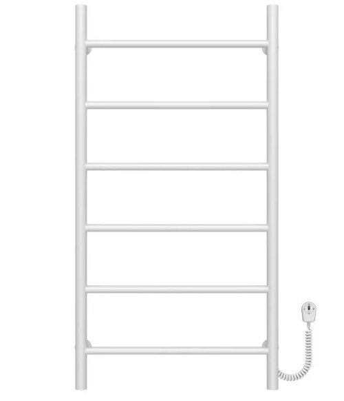 Електрична сушарка для рушників Deffi Оріон П6 500х1000 праве підключення білий C.OR.100.50.6.E.W.R.5