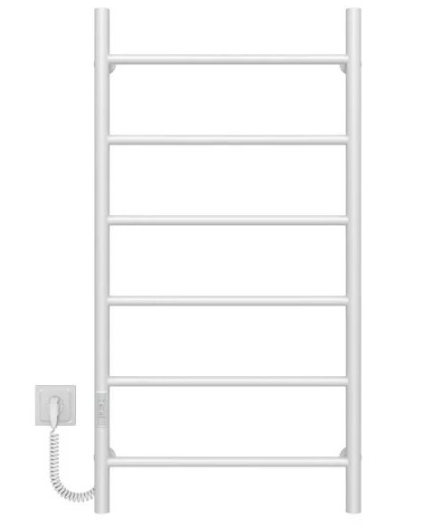 Электрический полотенцесушитель Deffi Орион П6 500х1000 левое подключение WD03 белый C.OR.100.50.6.E.W.L.3