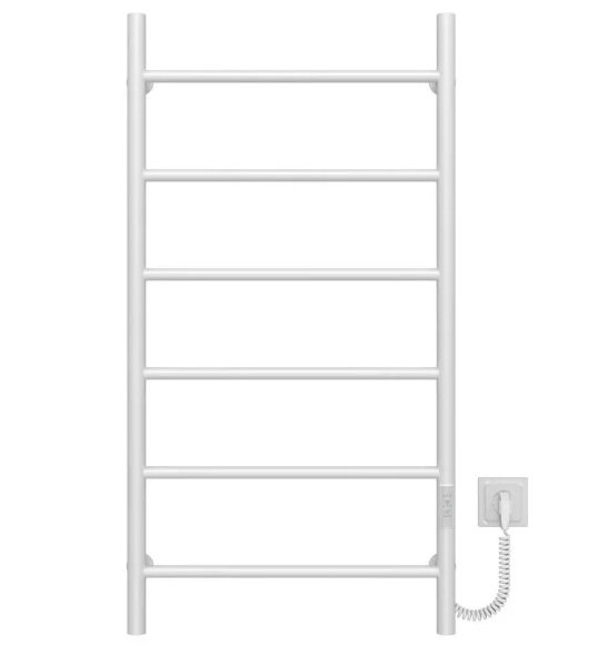 Електрична сушарка для рушників Deffi Оріон П6 500х1000 праве підключення WD03 білий C.OR.100.50.6.E.W.R.3