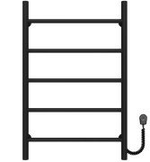 Електрична сушарка для рушників Deffi Оріон П5 500х800 праве підключення чорний C.OR.80.50.5.E.B.R.5