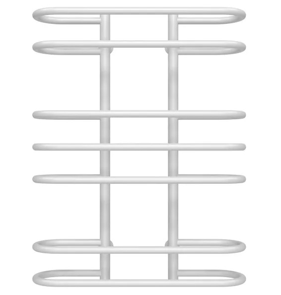 Полотенцесушитель водяной Deffi Британика П7 600х800 нижнее подключение белый C.BR.80.60.7.W.A