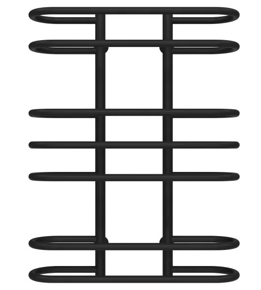 Полотенцесушитель водяной Deffi Британика П7 600х800 нижнее подключение черный C.BR.80.60.7.B.A