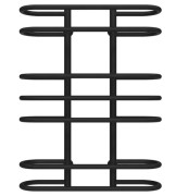 Полотенцесушитель водяной Deffi Британика П7 600х800 нижнее подключение черный C.BR.80.60.7.B.A