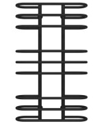 Полотенцесушитель водяной Deffi Британика П9 600х1000 нижнее подключение черный C.BR.100.60.9.B.A