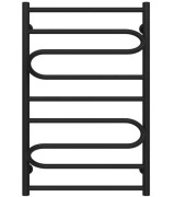 Полотенцесушитель водяной Deffi Вилла 500х800 нижнее подключение черный C.VP.80.50.B.A