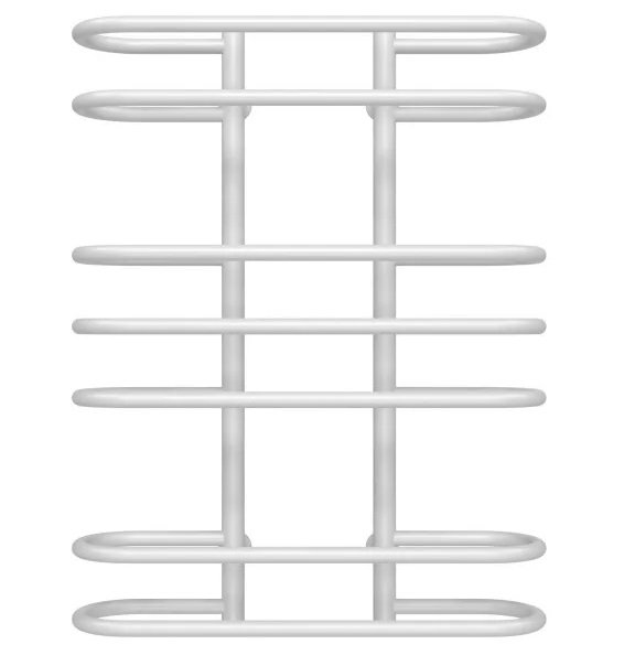 Сушка для рушників водяна Deffi Британіка П7 600х800 нижнє підключення білий C.BR.80.60.7.W.A