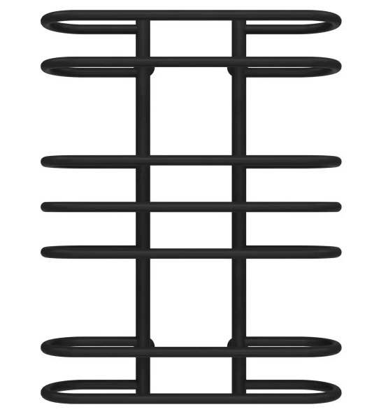 Полотенцесушитель водяной Deffi Британика П7 600х800 нижнее подключение черный C.BR.80.60.7.B.A