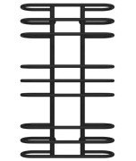 Полотенцесушитель водяной Deffi Британика П9 600х1000 нижнее подключение черный C.BR.100.60.9.B.A