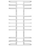 Полотенцесушитель водяной Deffi Британика П11 600х1200 нижнее подключение белый C.BR.120.60.11.W.A