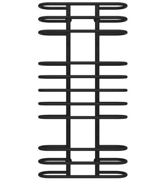 Полотенцесушитель водяной Deffi Британика П11 600х1200 нижнее подключение черный C.BR.120.60.11.B.A