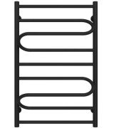 Полотенцесушитель водяной Deffi Вилла 500х800 нижнее подключение черный C.VP.80.50.B.A