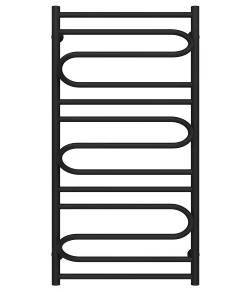 Сушка для рушників водяна Deffi Вілла 500х1000 бічне ліве підключення чорний C.VP.100.50.B.B