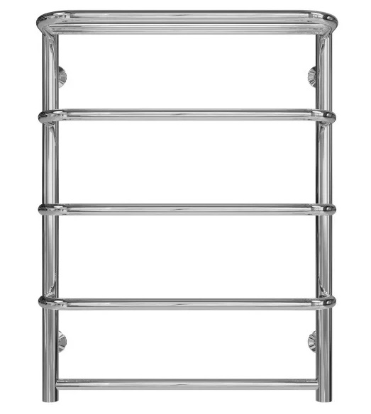 Полотенцесушитель водяной Deffi Стандарт с полкой П5 500х700 боковое левое подключение хром C.SP.70.50.5.C.B