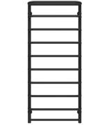 Полотенцесушитель водяной Deffi Стандарт с полкой П10 500х1200 боковое правое подключение черный C.SP.120.50.10.B.C