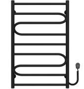 Электрический полотенцесушитель Deffi Вилла 500х800 правое подключение черный C.VP.80.50.E.B.L.5