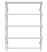 Полотенцесушитель водяной Deffi Стандарт с полкой П5 500х700 боковое левое подключение белый C.SP.70.50.5.W.B