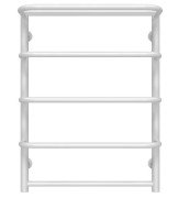 Полотенцесушитель водяной Deffi Стандарт с полкой П5 500х700 боковое правое подключение белый C.SP.70.50.5.W.C