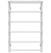 Сушка для рушників водяна Deffi Стандарт з полицею П6 500х800 нижнє підключення білий C.SP.80.50.6.W.A