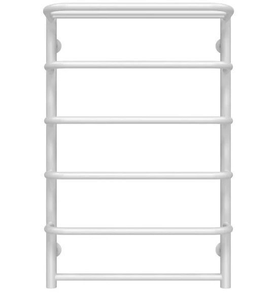Полотенцесушитель водяной Deffi Стандарт с полкой П6 500х800 боковое левое подключение белый C.SP.80.50.6.W.B