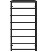 Полотенцесушитель водяной Deffi Стандарт с полкой П8 500х1000 нижнее подключение черный C.SP.100.50.8.B.A