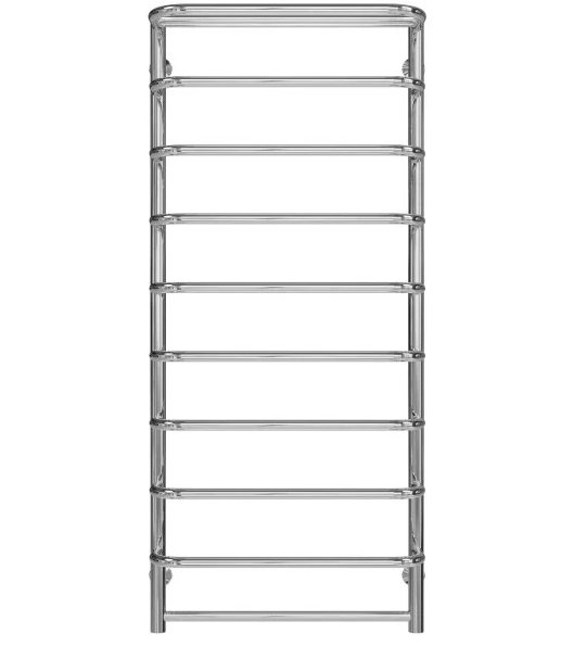 Полотенцесушитель водяной Deffi Стандарт с полкой П10 500х1200 боковое правое подключение хром C.SP.120.50.10.C.C