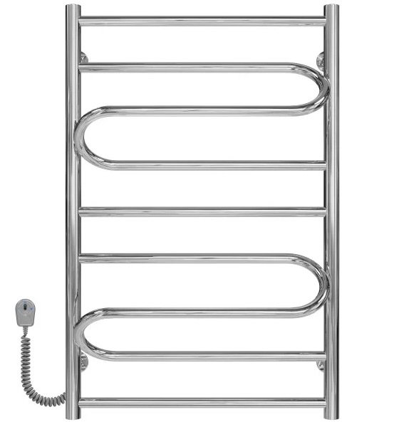 Электрический полотенцесушитель Deffi Вилла 500х800 левое подключение хром C.VP.80.50.E.C.R.5