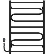 Электрический полотенцесушитель Deffi Вилла 500х800 левое подключение черный C.VP.80.50.E.B.R.5