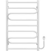 Электрический полотенцесушитель Deffi Вилла 500х800 правое подключение белый C.VP.80.50.E.W.L.5