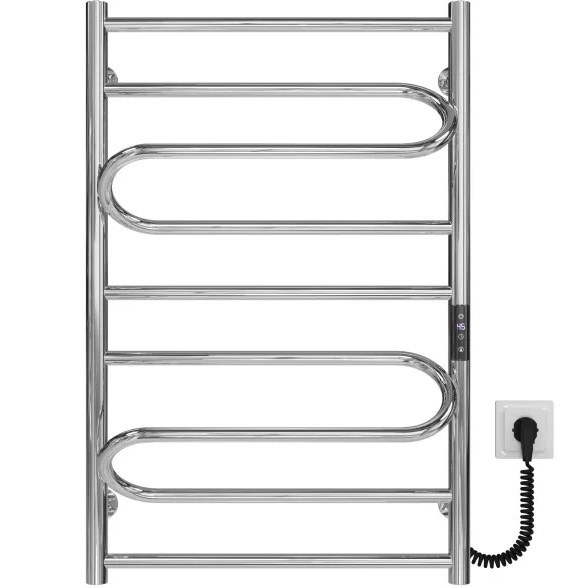 Электрический полотенцесушитель Deffi Вилла 500х800 правое подключение JD03 хром C.VP.80.50.E.C.R.1