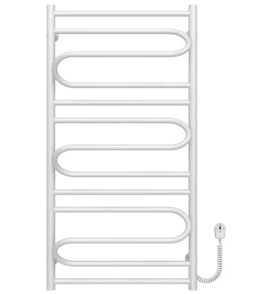 Электрический полотенцесушитель Deffi Вилла 500х1000 правое подключение белый C.VP.100.50.E.W.L.5