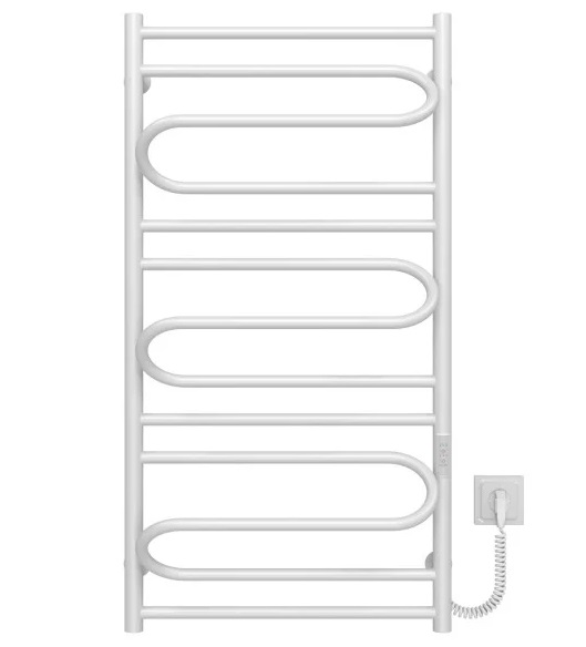 Электрический полотенцесушитель Deffi Вилла 500х1000 правое подключение WD03 белый C.VP.100.50.E.W.R.3