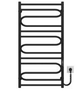 Электрический полотенцесушитель Deffi Вилла 500х1000 правое подключение JD03 черный C.VP.100.50.E.B.R.1