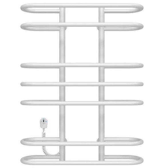 Электрический полотенцесушитель Deffi Британика П7 600х800 левое подключение белый C.BR.80.60.7.E.W.L.5