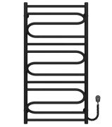 Электрический полотенцесушитель Deffi Вилла 500х1000 правое подключение черный C.VP.100.50.E.B.L.5