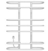 Электрический полотенцесушитель Deffi Британика П7 600х800 левое подключение белый C.BR.80.60.7.E.W.L.5