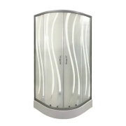 Душевая кабина Sansa 90х90 см профиль сатин/стекло матовое с узором 90119