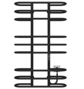 Электрический полотенцесушитель Deffi Британика П9 600х1000 правое подключение JD03 черный C.BR.100.60.9.E.B.R.1