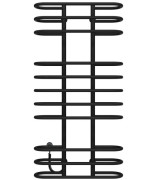 Електрична сушарка для рушників Deffi Британіка П11 600х1200 ліве підключення чорний C.BR.120.60.11.E.B.L.5